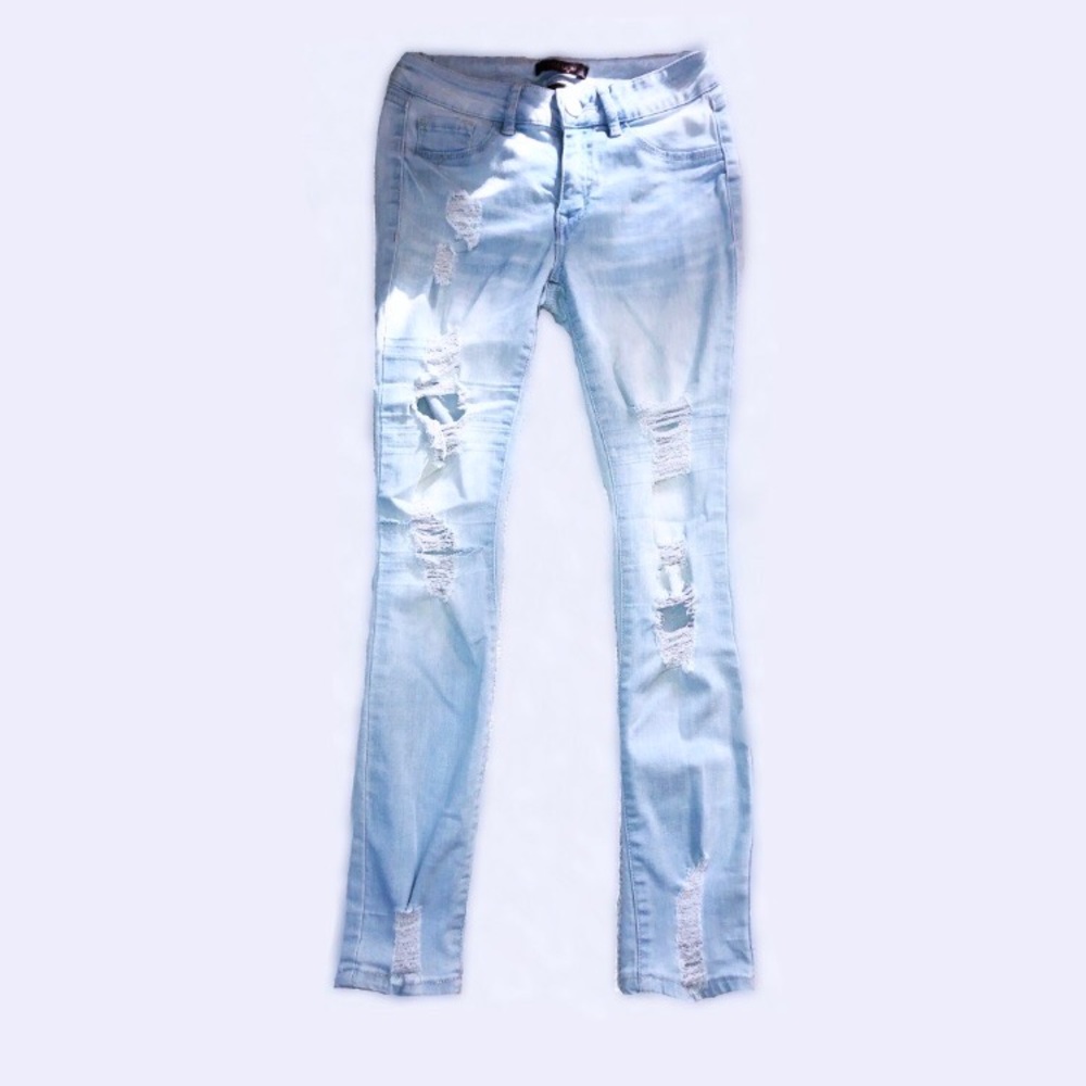 🎃Refuge Light Blue Skinny Jeans Mid Waist🎃